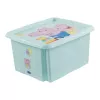 keeeper karolina Peppa Pig uzglabāšanas kaste, 24 litri, ar vāku, PP, akvamarīna krāsā, 1 gab. 1223762433600