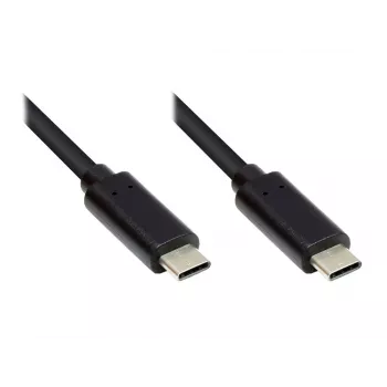 EXSYS EX-K1585-2.0 USB-C uz USB-C kabelis 2m USB 3.2 Gen 1 5Gbps 100W PD melns
