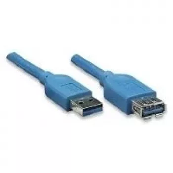 EXSYS EX-K1630-2 USB 3.2 Gen 1 kabelis, USB-A uz USB-B, 2 m, zils