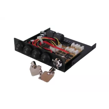 EXSYS EX-3466-2 SATA III 4 portu slēdzis - 1 uz 4 HDD/SSD selektors, 6Gbps, Hot-Swap, Marvell mikroshēma