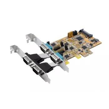 EXSYS EX-45034 PCIe 4 portu sērijas RS-232/422/485 karte (FTDI)