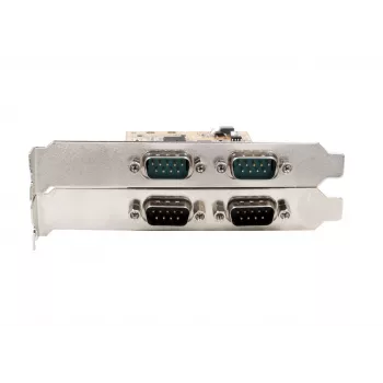 EXSYS EX-45034 PCIe 4 portu sērijas RS-232/422/485 karte (FTDI)