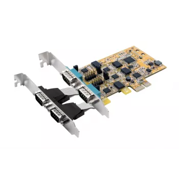 EXSYS EX-45034IS 4-portu RS-232 PCI Express sērijas karte ar 2,5 kV optisko izolāciju