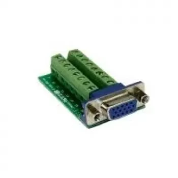 EXSYS EX-49020 VGA 16 kontaktu kabeļa adapteris, zaļš - sudraba