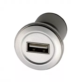 EXSYS EX-49191 USB 2.0 panelmontāžas adapteris, USB-A (mātes) uz USB-A (mātes), metāla