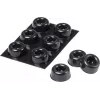 3M SJ 5009 MPBB pašlīmējošas apaļas atbalsta kājiņas, melnas, 22,3 mm diametrs x 10,1 mm augstums, 6 gabali