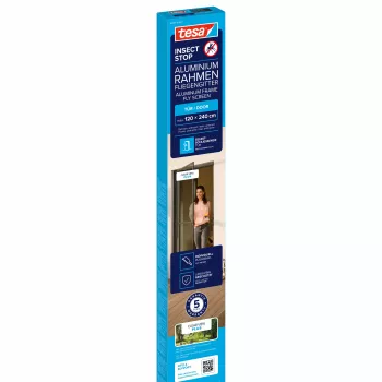 tesa Insect Stop Anthracite kukaiņu aizsargtīkls durvīm 1,2 x 2,4 m 55197-00101-00