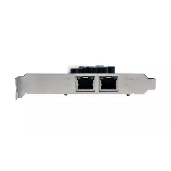 EXSYS EX-6072POE-2 divu portu Gigabit Ethernet PCIe karte ar PoE, zema profila