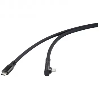 Renkforce USB4 USB-C uz USB-C kabelis 1m melns 8K UHD ar magnētisko savienotāju RF-6438138
