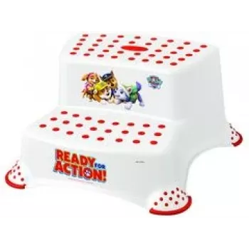 keeeper kids Igor Paw Patrol 2 pakāpienu soliņš, balts ar apdruku, 120 kg ietilpība, pretizslīdēšanas 1003210013700