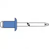 GESIPA aklā kniede tērauds/tērauds 4x8mm puslodes galva, satveršanas diapazons 2,5-4,5mm (6310443)