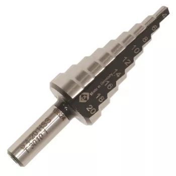 C.K Tools HSS pakāpju urbis 6-20 mm T3010 1 ar cilindrisko kātu