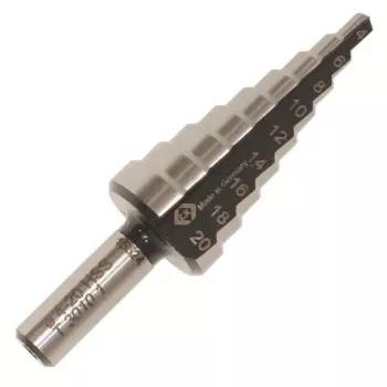 C.K Tools HSS pakāpju urbis 6-20 mm T3010 1 ar cilindrisko kātu