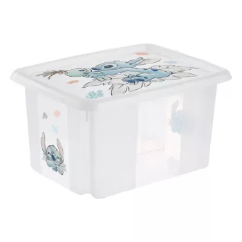 keeeper Karolina Stitch uzglabāšanas kaste, 15 L, caurspīdīga, ar vāku, saliekama 1223600131900