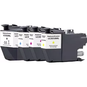 Renkforce saderīgu tintes kasetņu komplekts Brother LC-3219XL sērijai - melna, ciāna, fuksīna, dzeltena (RF-6954012)