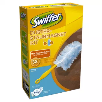 Swiffer Staubmagnet ar Febreze smaržu startera komplekts – putekļu slotiņas rokturis + 3 uzpildes 5410076542284