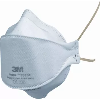 3M Aura 9332+BV FFP3 NR D daļiņu respirators ar Cool Flow vārstu, balts, 1 gab. 7000089312