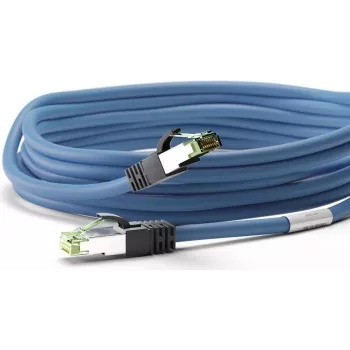 Wentronic 45657 Cat8.1 S/FTP Tīkla kabelis, RJ45, 0,25 m, Zils