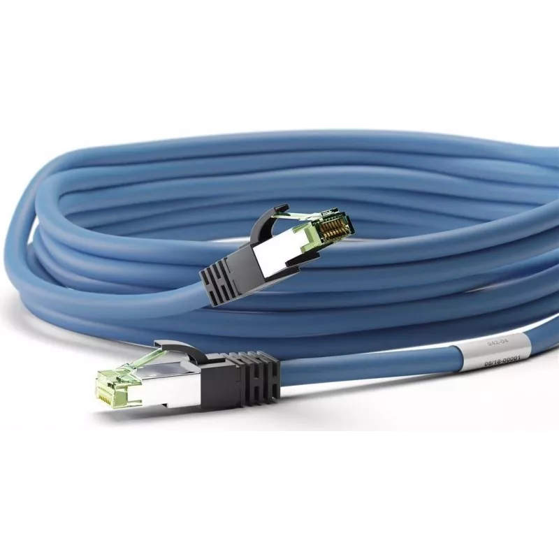 Wentronic 45657 Cat8.1 S/FTP Tīkla kabelis, RJ45, 0,25 m, Zils