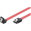 Wentronic 93116 SATA III kabelis 0,5m, sarkans, 6Gbps ar fiksācijas klipšiem