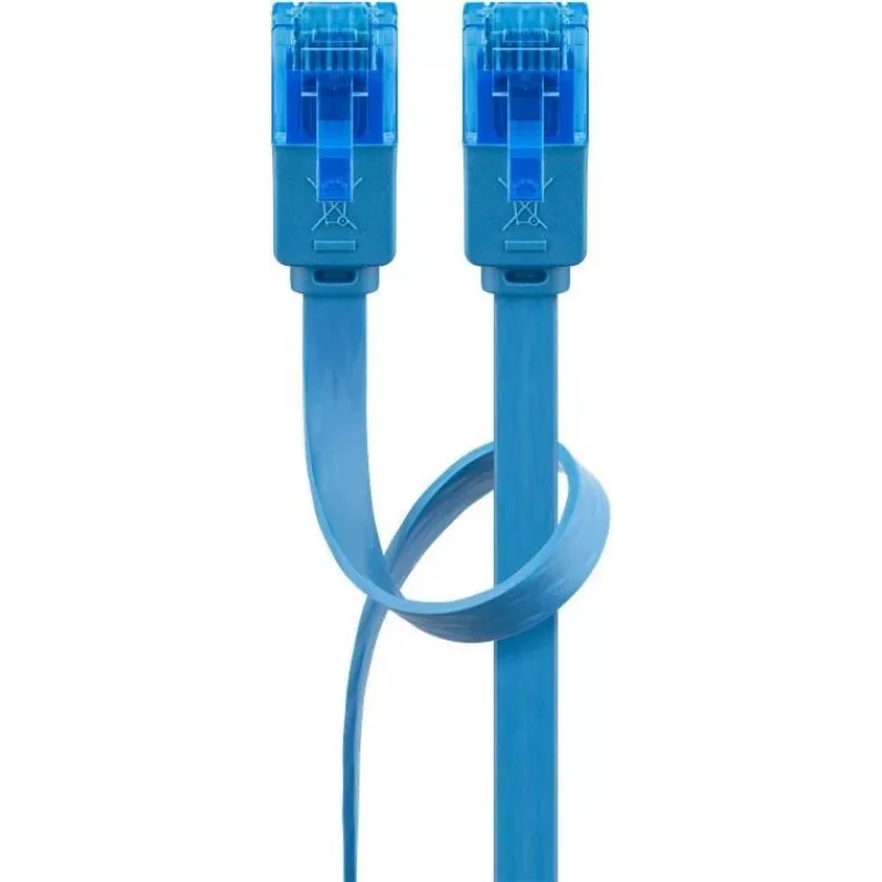 Wentronic RJ45 CAT6a tīkla kabelis 5m, U/UTP, zeltīti kontakti, 10 Gbit/s 96339