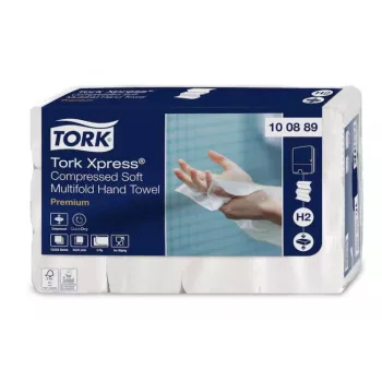 TORK 100889 Xpress Multifold roku dvieļi, balti (12 iepakojumi)