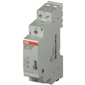 ABB E297-16-10/24 instalācijas relejs 16A 1NO 24V AC/DC spole DIN sliedei 2TAZ311000R2041