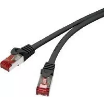 Renkforce RF-4979742 Cat6 S/FTP tīkla kabelis, RJ45, 3m, melns