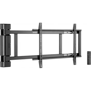 SpeaKa Professional SP-TVM-701 pilna kustību TV sienas stiprinājums 32-75 collu televizoriem, līdz 50 kg, VESA 200x200 līdz 600x400, pagriešana ±170°, melns