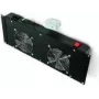 TRITON RAB-CH-X21-S 19 collu 4U statīva ventilācijas bloks ar 2 klusajiem ventilatoriom, horizontāla gaisa plūsma, termostats, melns