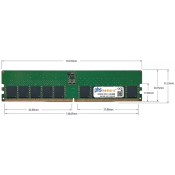 PHS-memory 48GB DDR5 5600MHz ECC UDIMM modulis Supermicro X13SAE-F SP565692