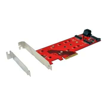 EXSYS EX-3660 M.2 uz SATA III adaptera karte - B-Key/B+M Key, 6 Gbps, atbalsta 2230/2242/2260/2280