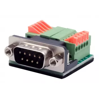 EXSYS EX-49000 seriālais adaptera kabelis D-SUB 9-pin male uz 10-pin skrūvju spaili, 30 cm
