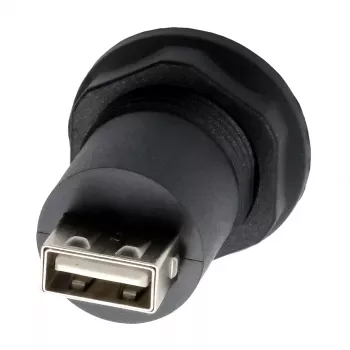 EXSYS EX-49213 USB-B (female) uz USB-A (female) panel montāžas adapteris, USB 2.0, metāla rāmis