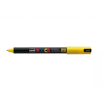POSCA PC-1MR krāsas marķieris dzeltens 0,7 mm īpaši plāns lodes uzgalis uz ūdens bāzes pigmenta tinte ūdensizturīgs bez smaržas 1 gab. PC1MR J