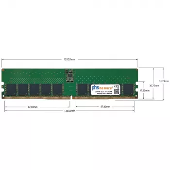 PHS-memory 16GB DDR5 ECC UDIMM 4800MHz PC5-38400E atmiņas modulis HP Z2 G9 SFF (Intel 12. paaudze) SP543193