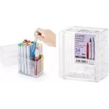 COPIC akrila statīvs 24 Classic marķieriem, caurspīdīgs, tukšs (20075D24)
