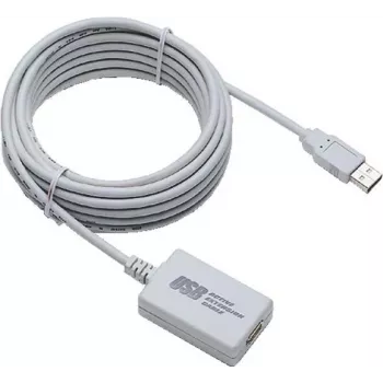 EXSYS EX-1401 aktīvais USB 2.0 pagarinājuma kabelis 5m USB-A tēviņš uz mātīti ar signāla atjaunošanu