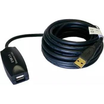 EXSYS EX-1401 aktīvais USB 2.0 pagarinājuma kabelis 5m USB-A tēviņš uz mātīti ar signāla atjaunošanu