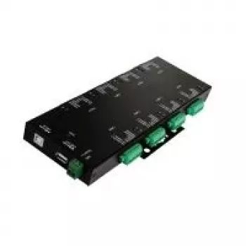 EXSYS EX-1339HMV USB 2.0 uz 8 portu RS-232/422/485 sērijas centrmezgls, metāla korpuss