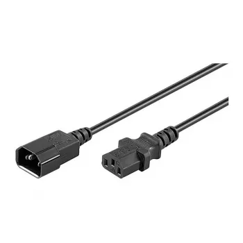 MicroConnect PE1413BL18 strāvas kabelis C14 uz C13 1,8 m melns