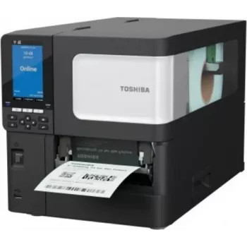 Toshiba BX410T-GS02-QM-S industriālais svītrkodu printeris, 203 dpi, termiskā pārnešana/tiešā termiskā, USB & LAN, krāsu LCD, Near Edge, A-BRID OS 18221169006