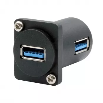 EXSYS EX-49154 D-Type adapteris USB-A female uz female 90°, USB 3.2 Gen 1