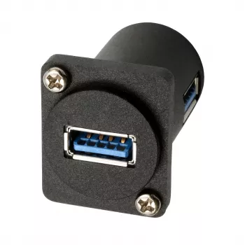 EXSYS EX-49154 D-Type adapteris USB-A female uz female 90°, USB 3.2 Gen 1