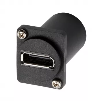 EXSYS EX-49170 DisplayPort uz Mini DisplayPort sieviešu panel montāžas adapteris, 4K UHD