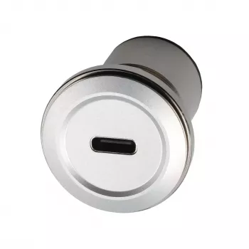 EXSYS EX-49195 USB-C sievišķais uz USB-C sievišķais panelī montējams adapteris, metāls, USB 3.2 Gen 1