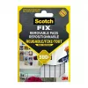 3M Scotch-Fix stiprinājuma kvadrātiņi 11 mm x 15 mm, balti, 64 gab. 7100263372