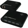 EXSYS EX-1445 Gigabit Ethernet paplašinātāja komplekts pa 2 vadu līniju, 500 m, melns