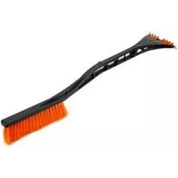 Bradas ICE1162 ledus skrāpis ar sniega birsti, 600 mm, melns/oranžs