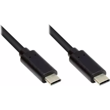 EXSYS EX-K1585-0.2 USB-C uz USB-C kabelis 0,2m melns USB 3.2 Gen 1 5Gbps 60W PD